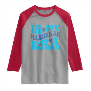 In My Hanukkah Era Raglan Shirt Jewish Holiday Celebration Gift TS12 Sport Gray Red Print Your Wear