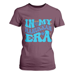 In My Hanukkah Era T Shirt For Women Jewish Holiday Celebration Gift TS12 Maroon Print Your Wear