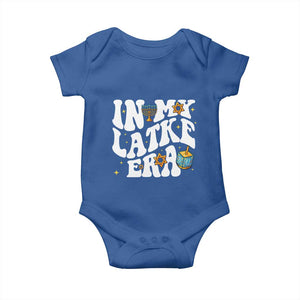 Hanukkah Jewish Holiday Gift Baby Onesie In My Latke Era TS12 Royal Blue Print Your Wear