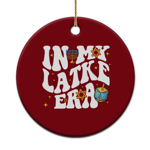 Hanukkah Jewish Holiday Gift Ceramic Ornament In My Latke Era TS12 1pc Red Print Your Wear