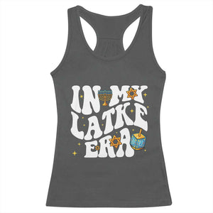 Hanukkah Jewish Holiday Gift Racerback Tank Top In My Latke Era TS12 Dark Heather Print Your Wear