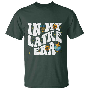 Hanukkah Jewish Holiday Gift T Shirt In My Latke Era TS12 Dark Forest Green Print Your Wear