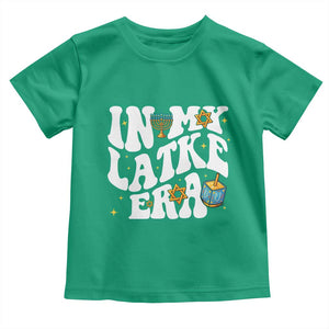 Hanukkah Jewish Holiday Gift Toddler T Shirt In My Latke Era TS12 Irish Green Print Your Wear
