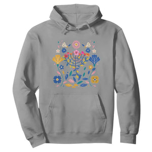 Hanukkah Floral Menorah Hoodie Jewish Gift For Women TS12 Sport Gray Print Your Wear