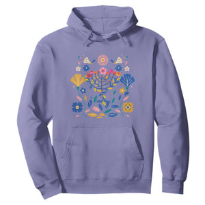 Hanukkah Floral Menorah Hoodie Jewish Gift For Women TS12 Violet Print Your Wear