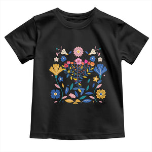 Hanukkah Floral Menorah Toddler T Shirt Jewish Gift For Women TS12 Black Print Your Wear