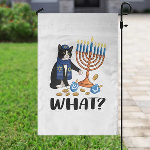 Funny Black Cat Chaos Hanukkah Menorah Gift Garden Flag TS12 Print Your Wear