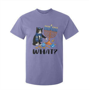 Funny Black Cat Chaos Hanukkah Menorah Gift T Shirt For Kid TS12 Violet Print Your Wear