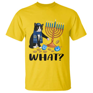 Funny Black Cat Chaos Hanukkah Menorah Gift T Shirt TS12 Daisy Print Your Wear