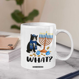 Funny Black Cat Chaos Hanukkah Menorah Gift Coffee Mug TS12 Print Your Wear