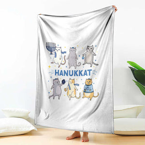 Hanukkat Throw Blanket Funny Cats Hanukkah Festival Of Lights Gift TS12 Print Your Wear