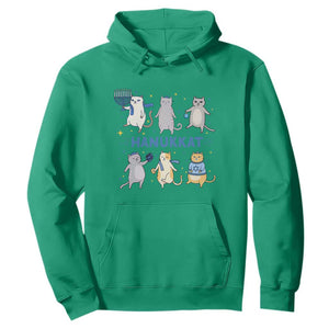 Hanukkat Hoodie Funny Cats Hanukkah Festival Of Lights Gift TS12 Irish Green Print Your Wear