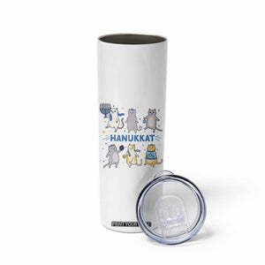 Hanukkat Skinny Tumbler Funny Cats Hanukkah Festival Of Lights Gift TS12 Print Your Wear