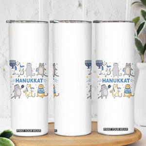 Hanukkat Skinny Tumbler Funny Cats Hanukkah Festival Of Lights Gift TS12 Print Your Wear