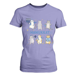 Hanukkat T Shirt For Women Funny Cats Hanukkah Festival Of Lights Gift TS12 Violet Print Your Wear