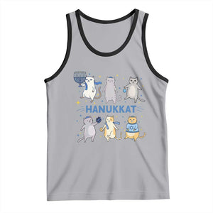 Hanukkat Tank Top Funny Cats Hanukkah Festival Of Lights Gift TS12 Athletic Heather Black Print Your Wear