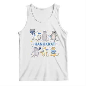Hanukkat Tank Top Funny Cats Hanukkah Festival Of Lights Gift TS12 White Print Your Wear