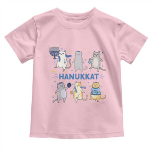Hanukkat Toddler T Shirt Funny Cats Hanukkah Festival Of Lights Gift TS12 Light Pink Print Your Wear