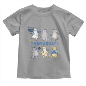 Hanukkat Toddler T Shirt Funny Cats Hanukkah Festival Of Lights Gift TS12 Sport Gray Print Your Wear