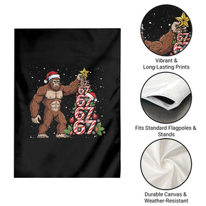 Bigfoot Christmas Tree 67 Garden Flag Holiday Six Seven Meme Brainrot Gift TS12 Print Your Wear