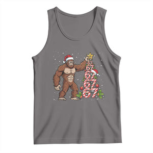 Bigfoot Christmas Tree 67 Tank Top Holiday Six Seven Meme Brainrot Gift TS12 Deep Heather Print Your Wear