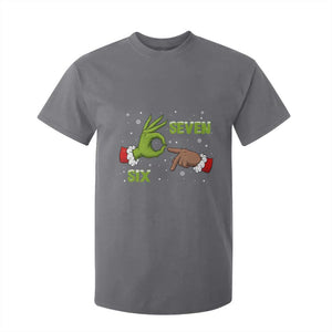 Funny Green And Bigfoot Six Seven Meme T Shirt For Kid Christmas Trend Gift TS12 Charcoal Print Your Wear