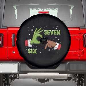 Funny Green And Bigfoot Six Seven Meme Spare Tire Cover Christmas Trend Gift TS12 Black Print Your Wear