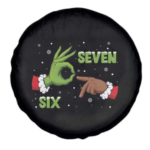 Funny Green And Bigfoot Six Seven Meme Spare Tire Cover Christmas Trend Gift TS12 Print Your Wear