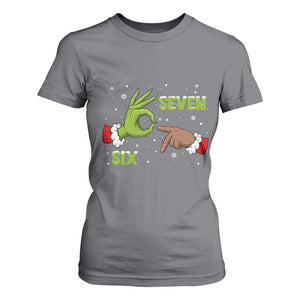 Funny Green And Bigfoot Six Seven Meme T Shirt For Women Christmas Trend Gift TS12 Charcoal Print Your Wear