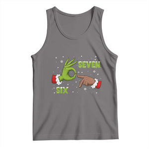 Funny Green And Bigfoot Six Seven Meme Tank Top Christmas Trend Gift TS12 Deep Heather Print Your Wear