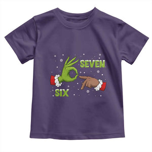 Funny Green And Bigfoot Six Seven Meme Toddler T Shirt Christmas Trend Gift TS12 Purple Print Your Wear