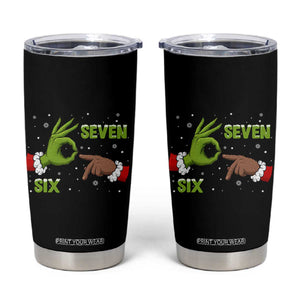 Funny Green And Bigfoot Six Seven Meme Tumbler Cup Christmas Trend Gift TS12 Black Print Your Wear