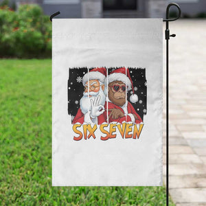 Six Seven Meme Santa Bigfoot Garden Flag 67 Viral Gen Alpha Slang Christmas Gift TS12 Print Your Wear