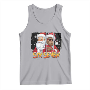 Six Seven Meme Santa Bigfoot Tank Top 67 Viral Gen Alpha Slang Christmas Gift TS12 Athletic Heather Print Your Wear