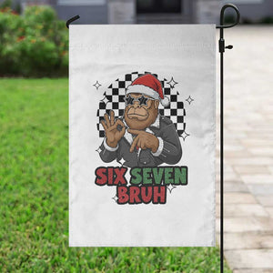 Biker Santa Six Seven Bruh Garden Flag Christmas Gift For Gen Z TS12 Print Your Wear