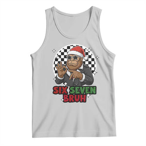 Biker Santa Six Seven Bruh Tank Top Christmas Gift For Gen Z TS12 Ash Print Your Wear