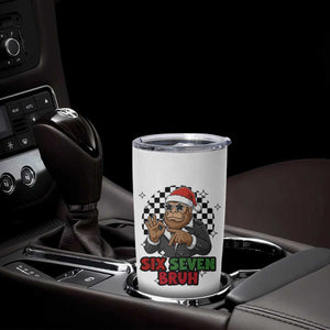 Biker Santa Six Seven Bruh Tumbler Cup Christmas Gift For Gen Z TS12 Print Your Wear