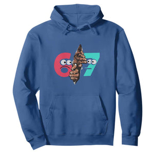 Bigfoot Six Seven Meme Hoodie 67 Viral Gen Alpha Slang Gift TS12 Royal Blue Print Your Wear