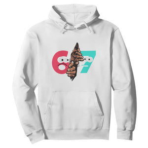 Bigfoot Six Seven Meme Hoodie 67 Viral Gen Alpha Slang Gift TS12 White Print Your Wear