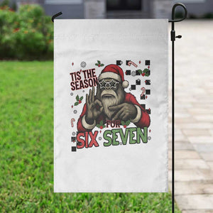 Funny Bigfoot Santa Tis The Season For Six Seven Meme Garden Flag Christmas Gift TS12 Print Your Wear