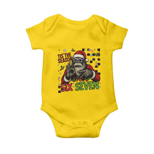 Funny Bigfoot Santa Tis The Season For Six Seven Meme Baby Onesie Christmas Gift TS12 Daisy Print Your Wear