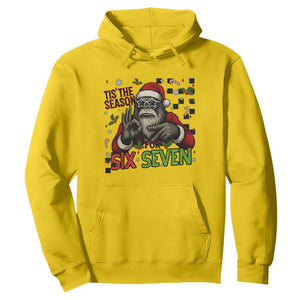 Funny Bigfoot Santa Tis The Season For Six Seven Meme Hoodie Christmas Gift TS12 Daisy Print Your Wear
