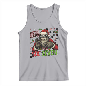 Funny Bigfoot Santa Tis The Season For Six Seven Meme Tank Top Christmas Gift TS12 Athletic Heather Print Your Wear