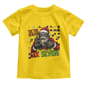 Funny Bigfoot Santa Tis The Season For Six Seven Meme Toddler T Shirt Christmas Gift TS12 Daisy Print Your Wear