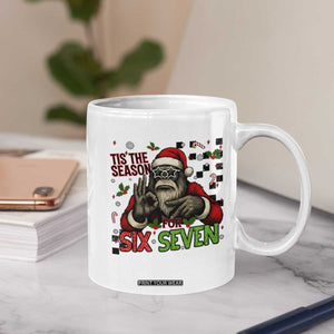 Funny Bigfoot Santa Tis The Season For Six Seven Meme Coffee Mug Christmas Gift TS12 Print Your Wear