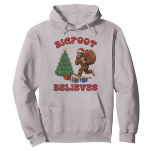 Funny Bigfoot Santa Believes Six Seven Meme Hoodie Trendy Gen Z Xmas Gift TS12 Ice Gray Print Your Wear