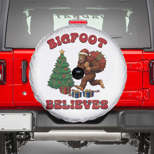 Funny Bigfoot Santa Believes Six Seven Meme Spare Tire Cover Trendy Gen Z Xmas Gift TS12 White Print Your Wear