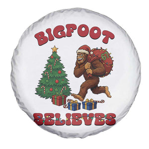 Funny Bigfoot Santa Believes Six Seven Meme Spare Tire Cover Trendy Gen Z Xmas Gift TS12 Print Your Wear