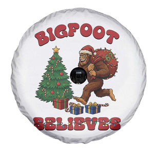 Funny Bigfoot Santa Believes Six Seven Meme Spare Tire Cover Trendy Gen Z Xmas Gift TS12 Print Your Wear