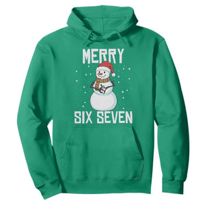 Funny Snowman Merry Six Seven Meme Hoodie Christmas Trending 67 Gift TS12 Irish Green Print Your Wear